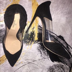 Brand New Valentino Black/See through Heels